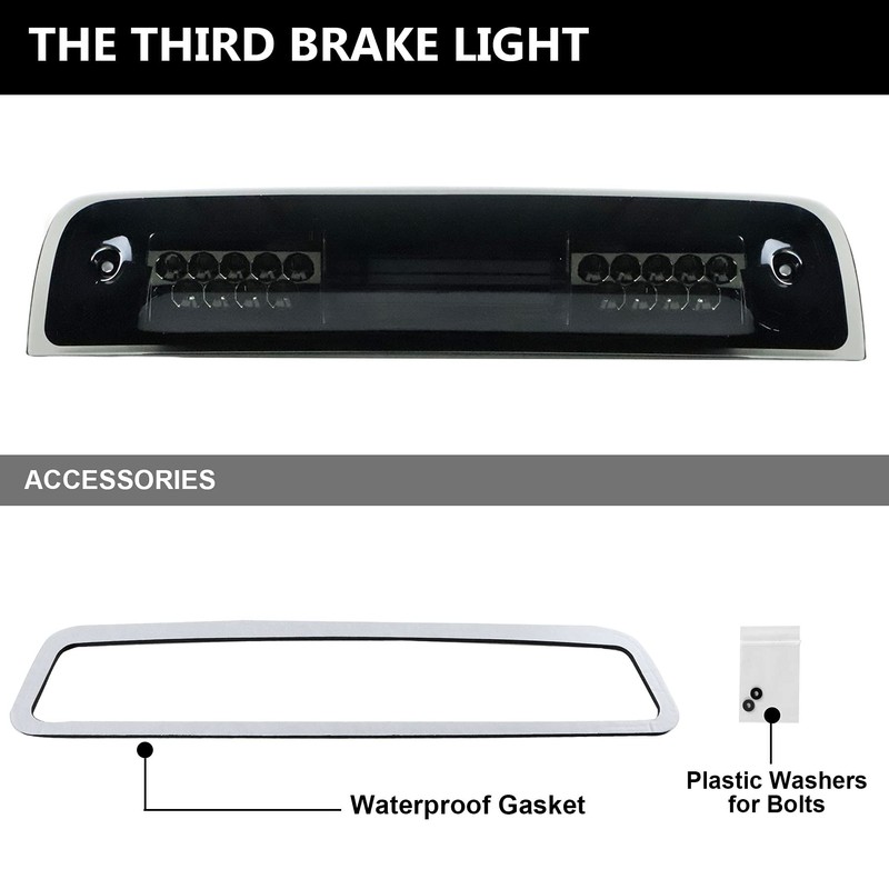 Tresound 3rd Third Brake Light for 2009-2017 Dodge Ram 1500