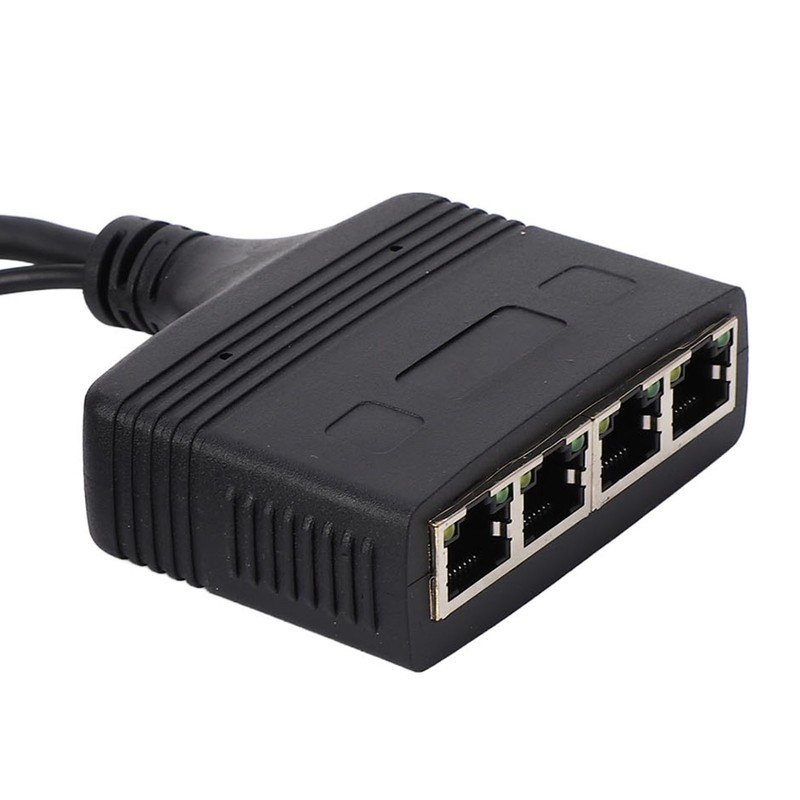 Gigabit Ethernet Splitter 1 in 4 Out 1000Mbps RJ45 Cable