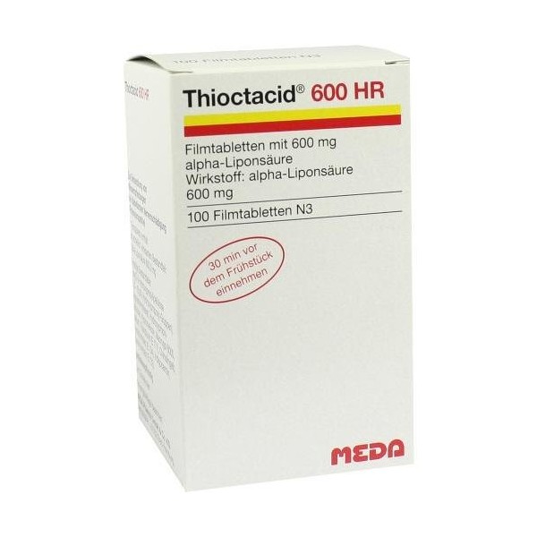 THIOCTACID 600 HR Film-Coated Tablets PZN: 8591294 Pack of 100
