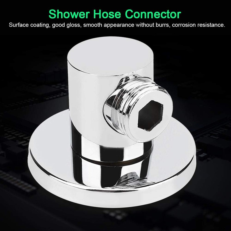 Copper Wall-Mounted Shower Hose Connector Wall Elbow Bathroom Accessories G1/2in