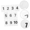 TOYMYTOY 40pcs Digital Cards Number Hanger Cards Table Number Disc