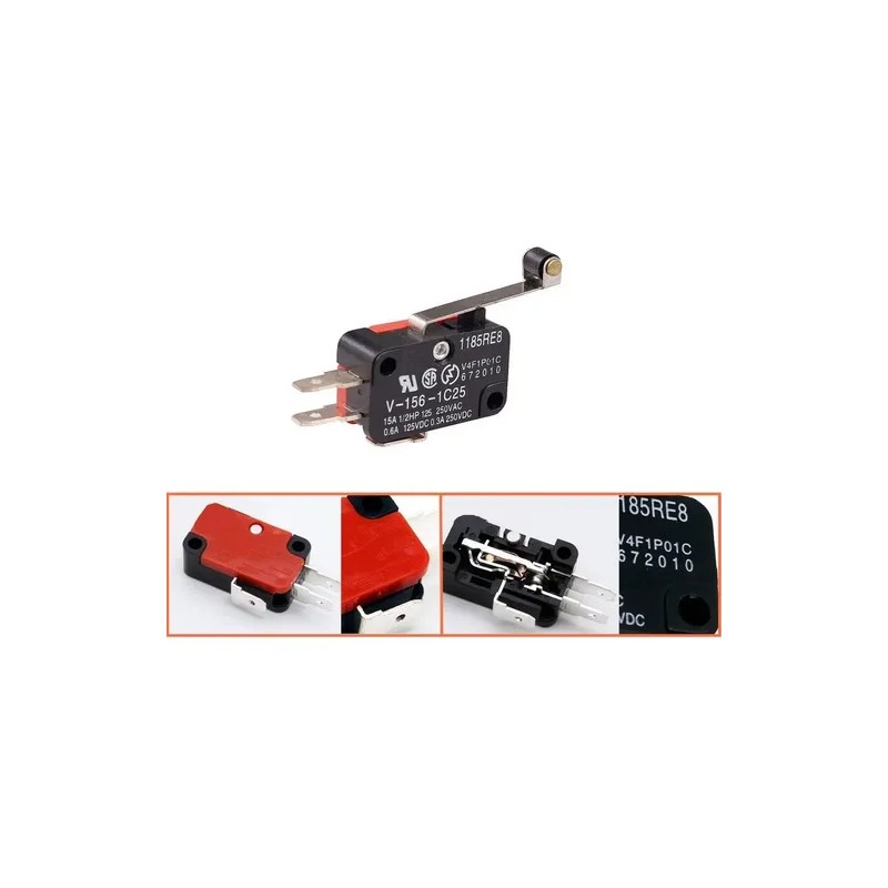 Micro Limit Switch Final Carrera Interruptor Palanca Rodaja V-156-1c25
