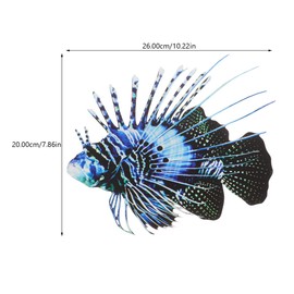 TOPPERFUN Iron ​​animal Wall Hanging, 10.22x7.86in Tropical Decoration, Summer Marine Animal Wall Art, Metal Wall Decor 3D Wall Hanging