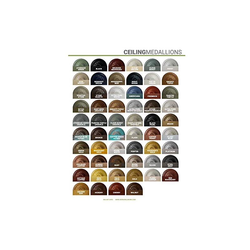 Ekena Millwork CM10CL2 Claremont Ceiling Medallion, 10 5/8"OD x 5