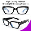 VISOONE Retro Rectangle TR90 Small Face Blue Light Blocking Glasses