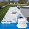 Latest Upgraded 2pcs White RV Plumbing Vent Caps, Camper Vent
