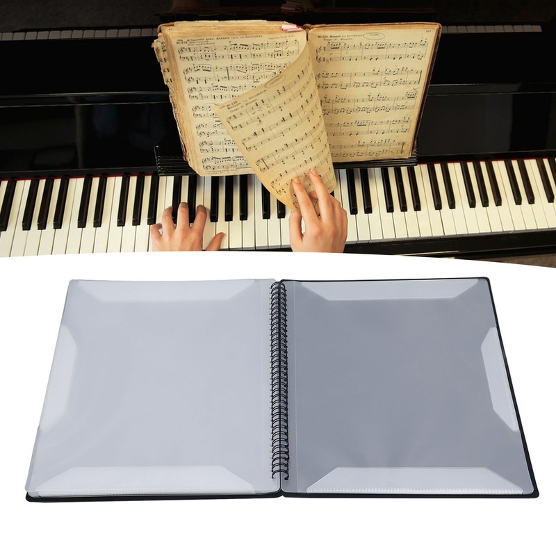 Sheet Music Folder A4 Writeable Detachable Waterproof Music Loose Leaf