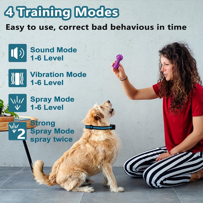 Citronella Bark Collar for Dogs, Dog Training Anti Bark Collar