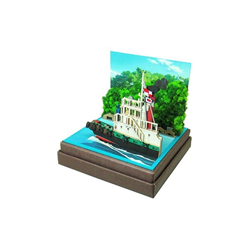 さんけい スタジオジブリmini コクリコ坂から タグボートからの景色 ノンスケール ペーパークラフト MP07-76