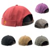 Unisex Docker Brimless Hats Beanie Skullcap Worker Sailor Cap Retro