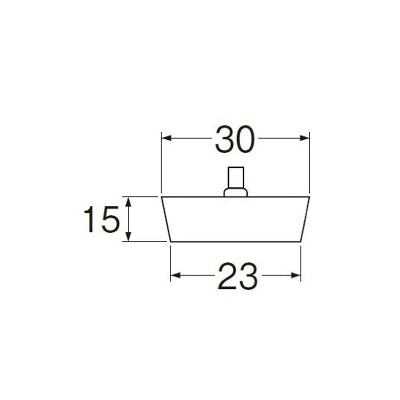 SANEI H29F-30 Rubber Plug for Bath, No Chain, Outer Diameter