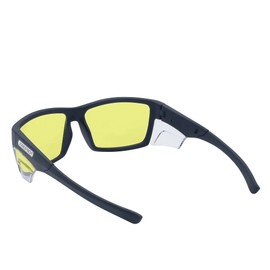 JORESTECH Safety Glasses Classic Design With Side Shields ANSI Z87+ Anti Scratch With UV Protection (1 Pair, Black Frame with Yellow Lens)