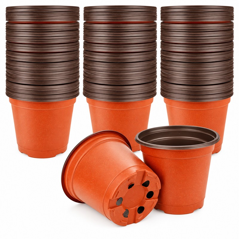75-150 Pack Flexible Nursery Pots for Seed Starting – Soft