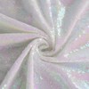 HMQIANG 4FTx8FT Iridescent Sequin Backdrop Curtains 2 Panels Sparkly Background