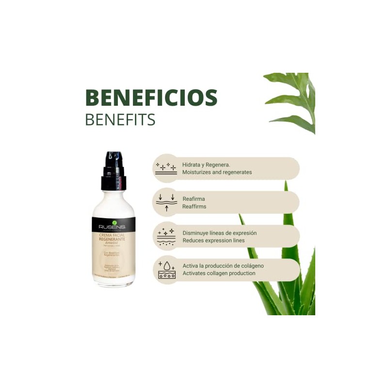 Rusens Dúo Antiedad Contorno Ojos Crema Facial Regenerante Ayuda Hidratar