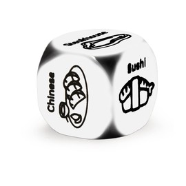 Food Decider Dice Gifts for Boyfriend Girlfriend Valentines Day Anniversary Birthday Gifts for Husband Wife Couples Gifts for Him Her Date Night Gifts for Couples Dinner Dice for Best Friend