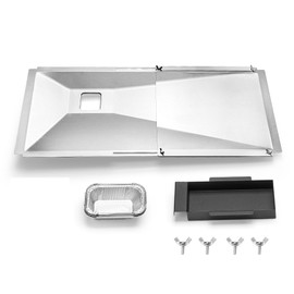 Grease Tray fits Nexgrill, Charbroil, Kenmore, BHG, Dynaglo, Grill Master, Uniflame,Backyard Gas Grill, Adjustable Drip with Catch Pan for 3/4/5 Burner, Grease Tray for Most CharBroil Models
