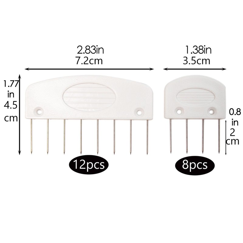 Comb Needles Knitting Blocker Set, 20 Pieces Comb Needles, Knitting
