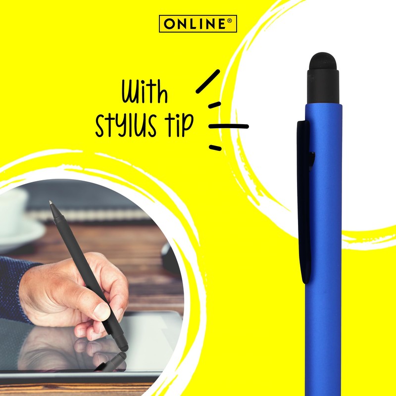 Online ballpoint pen, retractable ball pen made out of aluminum,