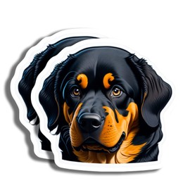Rottweiler Dog Sticker - Cute Pet Decal - Animal Art Sticker for Laptop - Water Bottle Decal - Notebook Decoration - Dog Lover Gift - AAS0594