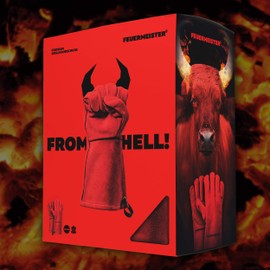 Leather Barbecue Gloves Size 8 - (50173613B)