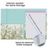 Clipboard Folio with Refillable Lined Notepad, Low Profile Clip and