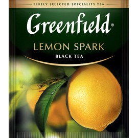 Greenfield Lemon Spark Black Tea Fruit & Herbal Collection 25 Teabags The Execptional Freshness Of Tea Is Guranteed By The Special Foil Sachet