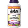 Webber Naturals Magnesium Citrate 150 mg, 240 Capsules, High Absorption