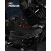 IRON JIA'S Motorcycle Shoes for Men, Waterproof Anti-Slip Breathable Street