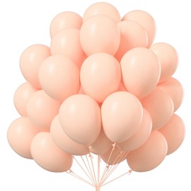 PartyWoo Pastel Orange Balloons 50 pcs 12 Inch Baby Pale Light Pink Orange Latex Helium Balloons for Graduation Wedding Baby Shower Gender Reveal Anniversary Birthday Party Decorations Orange-Q02