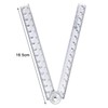 2Pack Folding Ruler Transparent 30cm 300mm Folding Ruler Clear (Clear-2Pcs)