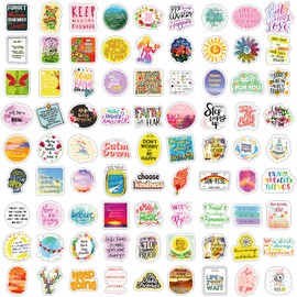 300PCS Motivational Sticker, Inspirational Words Stickers for Teens Adults Students Teacher Employees Vinyl Encouraging Positive Affirmation Stickers for Water Bottles Laptop Decals Scrapbook Journal