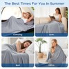 Cooling Blanket, Ice Silk Cooling Blankets for Sleeping, Self-Cooling, Q-Max