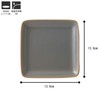 Edgeline Square Plate M, Gray