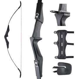 Adult Recurve Bow Can Be Used On Both Hands. The Detachable Arch Bow is Suitable for Adults, Young People, and Beginners 30/40lbs (Left Hand, Right Hand, 30lb)
