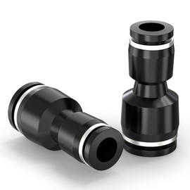 TAILONZ PNEUMATIC Straight Reducing 8MM Tube OD x 4MM Tube OD Tube OD Push to Connect Tube Fittings Push Lock PG8-4 (Pack of 10)