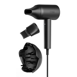 TYMO Blow Dryer Hair Dryer for Women - 300 Million Ionic Hairdryer with Diffuser & Comb Attachment for Curly Hair, Professional Blowdryer with Cool Air Button, Small Travel 0.77 lb Lightweight, Black