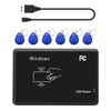 125Khz EM4100 USB RFID ID Card Reader AYWHP Swipe Contactless
