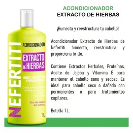 Acondicionador Cabello Extractos Herbales Nefertiti