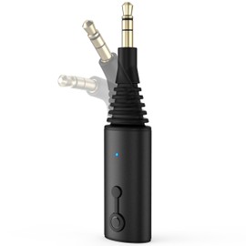 ZOACHII Bluetooth 5.4 Car Aux Adapter, Bendable 3.5mm Audio Jack