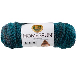 Craft County Homespun, Bulky, Acrylic Polyester Yarn – 185 Yard Skein – Machine Washable and Dryable – Create Blankets, Scarves, and Hats (Tudor)