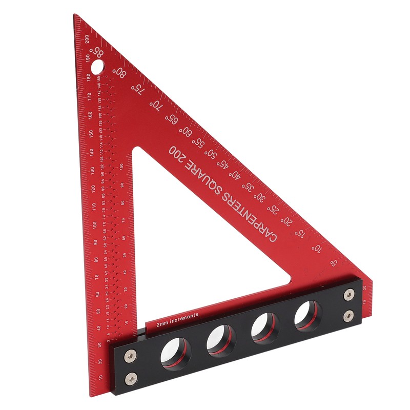 Carpenter Square Precise Aluminum Alloy Multifunctional Woodworking Scribe Ruler Square