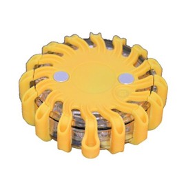 ECO Safety Lights LLC RPF16LM Yellow Rechargeable Portable 16 LED Power Flare Power-Markers Magnetic (Yellow)