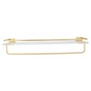 50cm Shower Caddy Wall Mount Shelf with Towel Hanger Acrylic