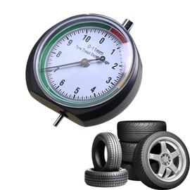 Reifenprofilmesser,Profiltiefenmesser Für Reifen in Mm Zifferblatt,Reifenprofiltiefenmesser,Reifen Profiltiefe Messen, Reifentiefenmesser Mit Intelligenter, Für Motorrad, Auto, Lkw (Schwarz)