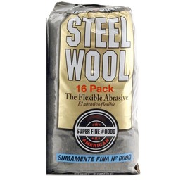 Rocky Mountain Goods #0000 Steel Wool Pads - 12 Pack of Ultrafine Steel Wool Pads for Glass, Windows, Chrome, Wood, Instrument Cleaning, Polish, Remove Paint, Glass Shower, Stove Tops, Furniture