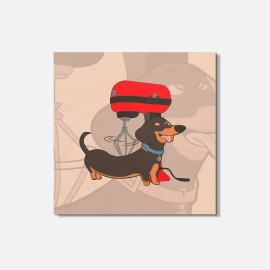 Unbranded The Secret Life of Pets Cartoon Buddy 4'' X 4'' Square Wooden Coaster