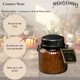 McCall’s Candles | Country Store | 18 oz Scented Candle | Indulgence Collection | USA-Poured | Double Wick | Grooved Jar with Carrying Handle | Tangy Spiced Holiday Fragrance