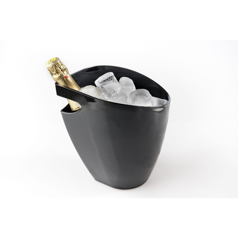 koala Nature - cubeta Opaco de acrílico Negro, Metal, Talla