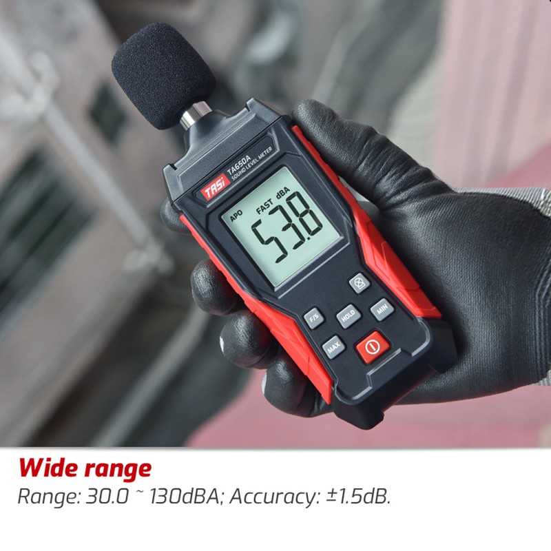 TASI TA650A Digital Sound Level Noise Meter Measurement 30-130dB Decibel